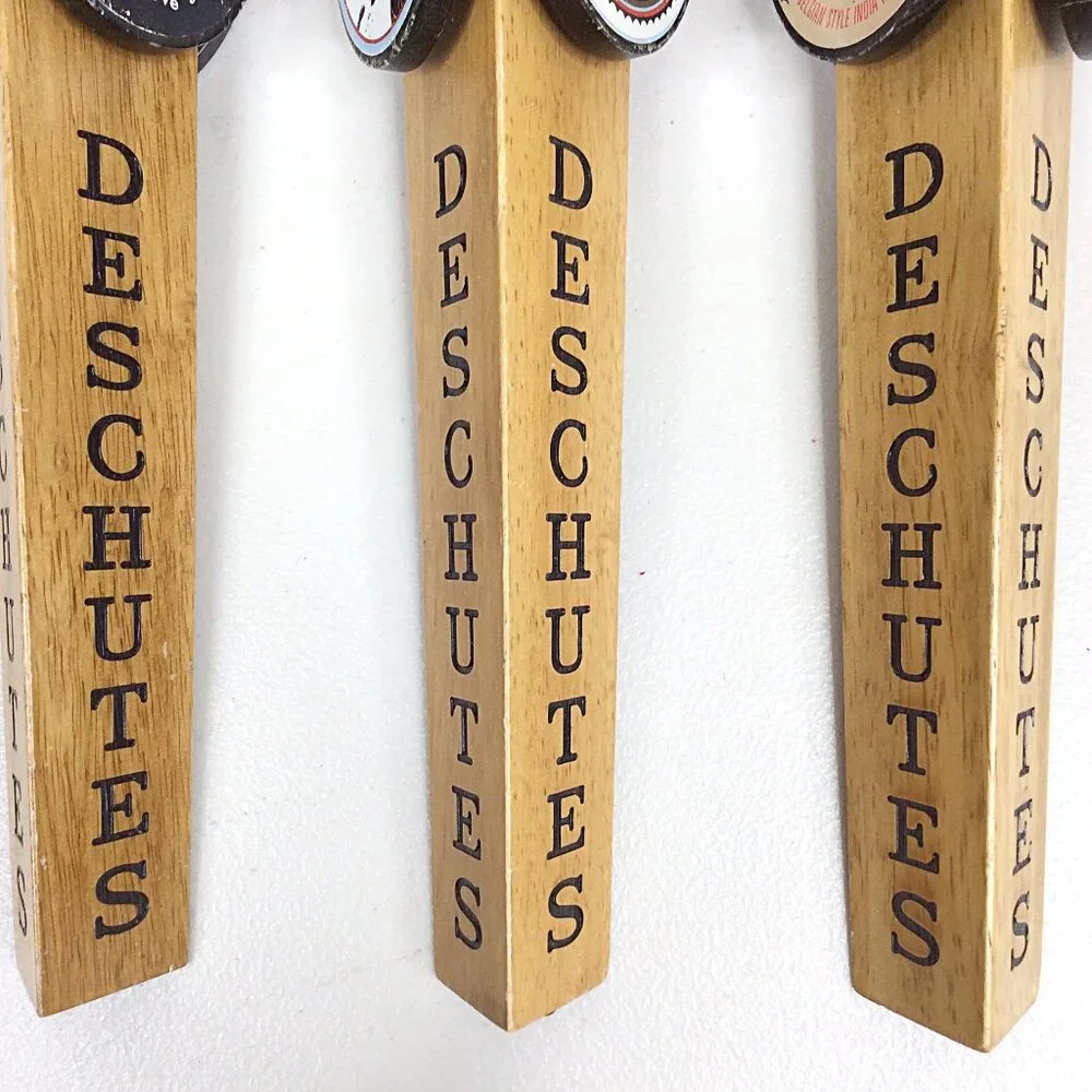 Lot of 3 Deschutes Brewing Beer Tap Handles Red Chair Black Butte XXV Foray‎ IPA